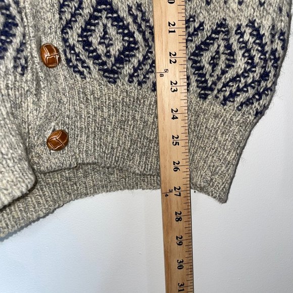 Vintage American Eagle Outfitters Cardigan Nordic Design Men’s Size L Wool Nylon - Picture 13 of 15